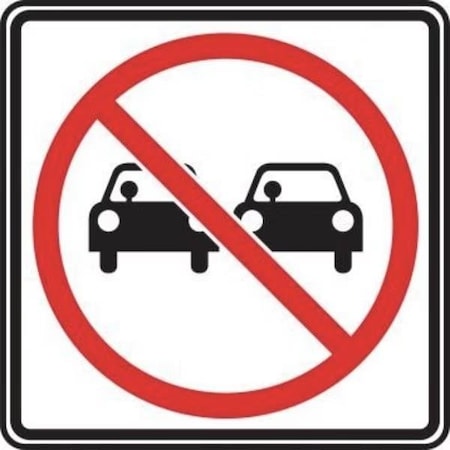 Accuform TRAFFIC SIGN 24 in  X 24 in  HIGH INTENSITY FRR014HP